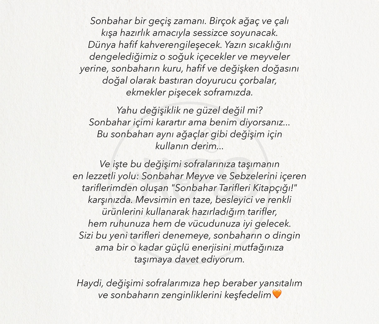 Sonbahar Tarifleri Dijital Kitapçık