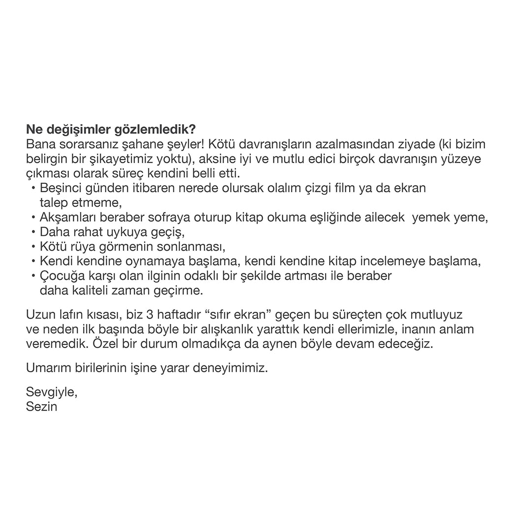 Çocuklarda Ekranı Bırakma Rehberi