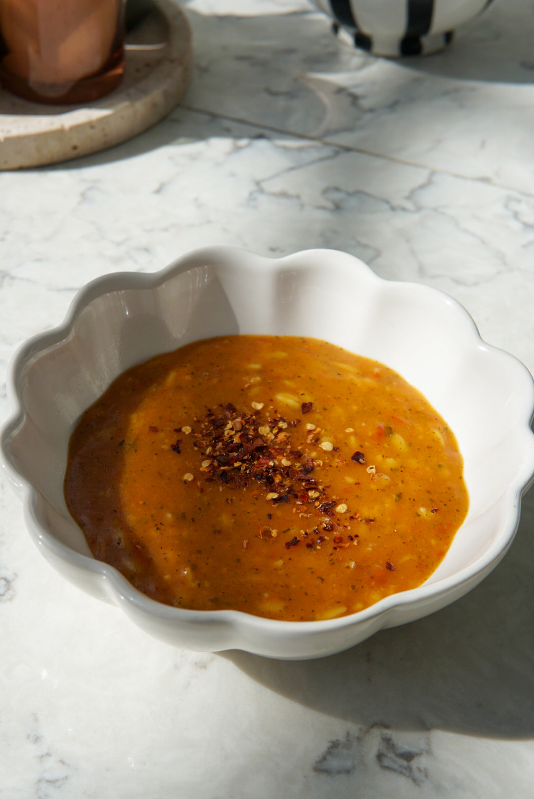 Şehriye ve Nohutlu Sezin Usulü Tarhana Çorbası