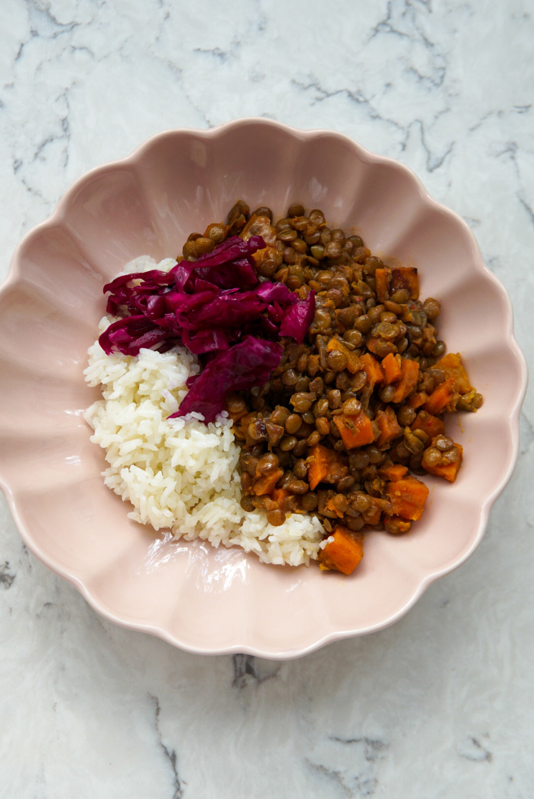 Tatlı Patates ve Balkabaklı Mercimek Yemeği