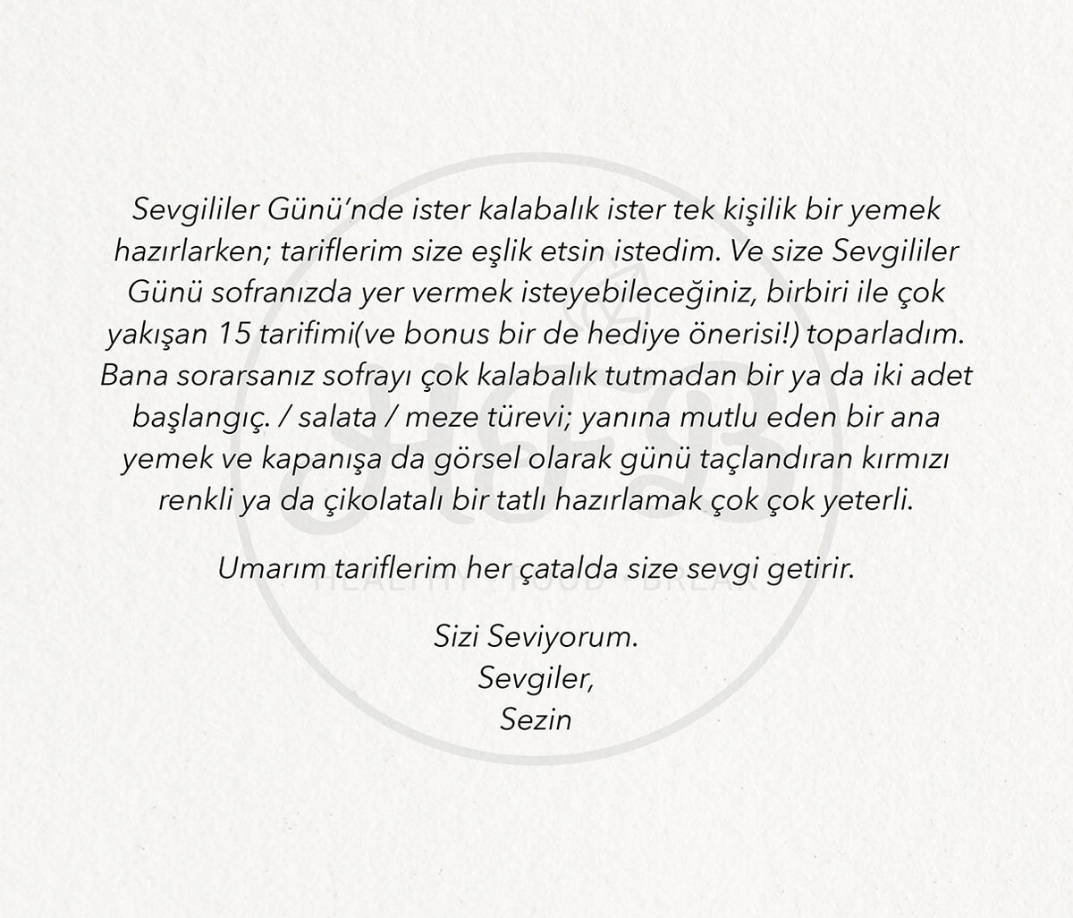 Romantik Tarifler Kitapçığı - Gorsel 3